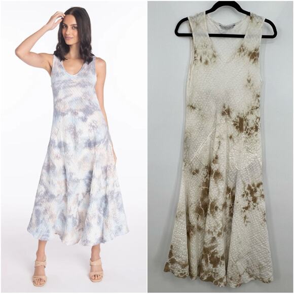 Luna Luz Dresses & Skirts - Luna Luz Margarita Midi Tank Dress Tie Dye Asymmetrical Sleeveless Sundress M